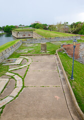 Fort Monroe National Monument, in Hampton, Virginia, at Old Point Comfort