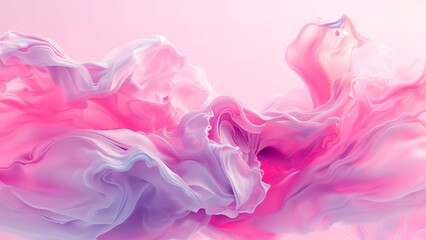 Pink abstract wavy wallpaper