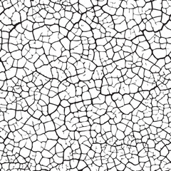 Cracked barren desert earth texture. Seamless pattern