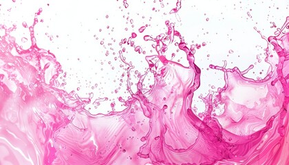 Pink water splash wallpaper