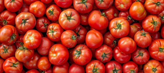 Vibrant organic red tomatoes texture background ideal for fresh produce and healthy eating concepts - Powered by Adobe