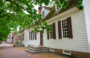The “Historic Triangle” Historical Colonial Williamsburg in Virginia