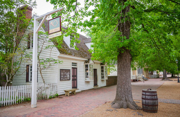 The “Historic Triangle” Historical Colonial Williamsburg in Virginia