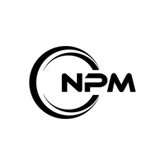 NPM Logo Design, Inspiration for a Unique Identity. Modern Elegance and Creative Design. Watermark Your Success with the Striking this Logo.