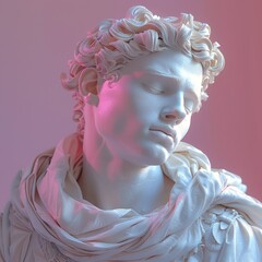 Cool Greek Apollo sculpture.  - obrazy, fototapety, plakaty