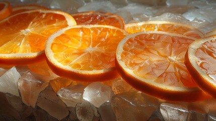 Dried slice of oranges.