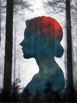 woman silhouette overlay image for bookcover 2