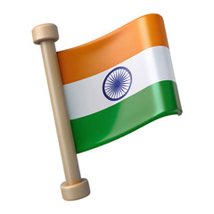 shiny indian flag design