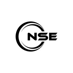 NSE Logo Design, Inspiration for a Unique Identity. Modern Elegance and Creative Design. Watermark Your Success with the Striking this Logo.