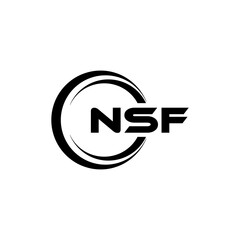 NSF Logo Design, Inspiration for a Unique Identity. Modern Elegance and Creative Design. Watermark Your Success with the Striking this Logo.