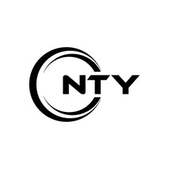 NTY Logo Design, Inspiration for a Unique Identity. Modern Elegance and Creative Design. Watermark Your Success with the Striking this Logo.