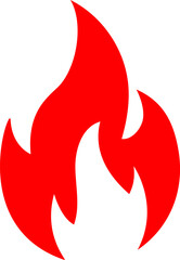 Fire red, flames icon, flames, bonfire, fire logo design vector illustration