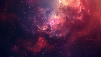 Fototapeta na wymiar Beautiful realistic space nebula galaxy scene background. AI generated image