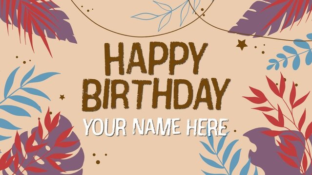 Happy Birthday Jungle Themed Animated Surprise Card