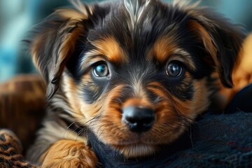 Adorable animal puppy in style egon schiele.