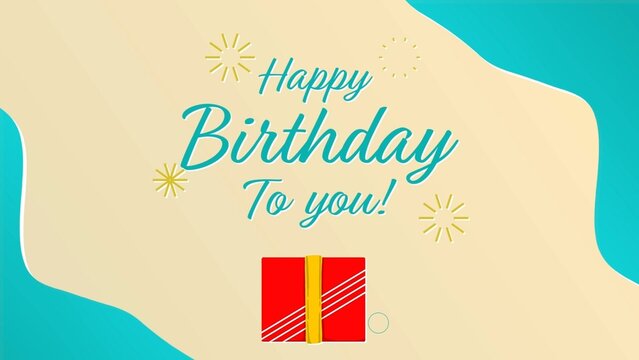 Happy Birthday Animated Surprise Card (with Confetti)