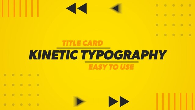 Modern Animated Clean Text Title Card