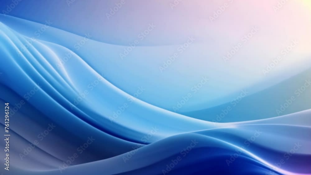 Poster abstract blue backdrop with swirling curves and light textures