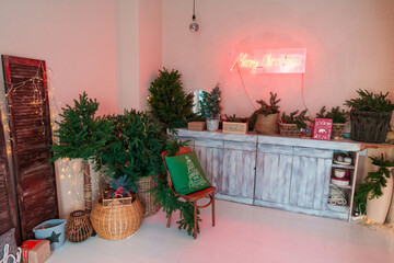 christmas tree with christmas decorations