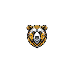 Hand drawn Animal Mascot logo design vector