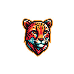 Hand drawn Animal Mascot logo design vector