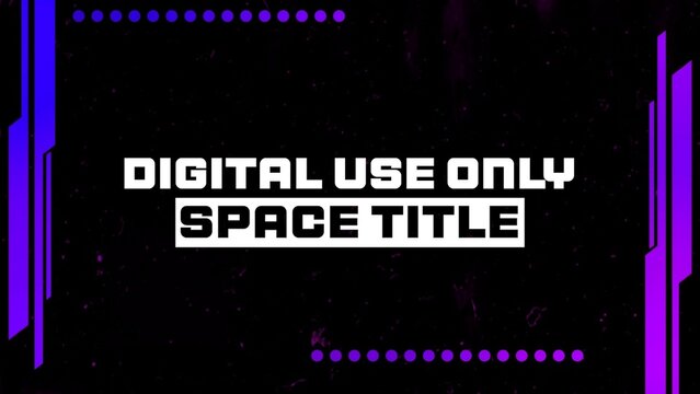 Sci-Fi Futuristic Video Title Card (customizable)