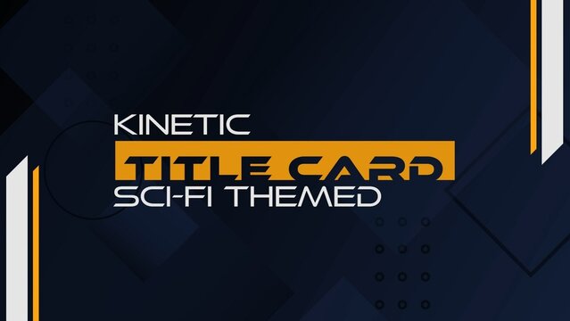 Modern Sci-Fi Futuristic Title Card