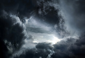 Dramatic Clouds Background - 761298100