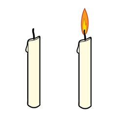 candles vector illustration