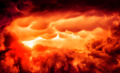 Cloudscape with a Red Light - 761298139