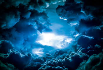 Dramatic Clouds Background - 761298159