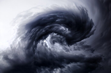 Blurred Whirlwind in the Clouds - 761298526