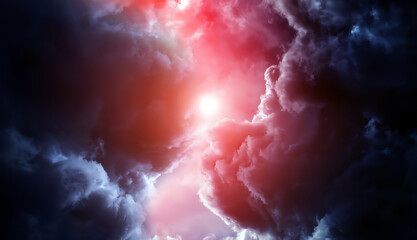 Cloudscape with a Light - 761298552