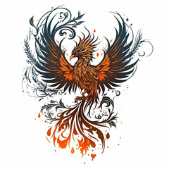 Phoenix Rising: A Stunning Tattoo Design Inspired by the Mythical Bird of Rebirth