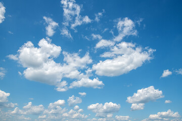 Blue sky with white clouds