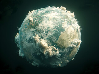 Stunning 3D Render of Earth from Space: A Captivating Visual Masterpiece