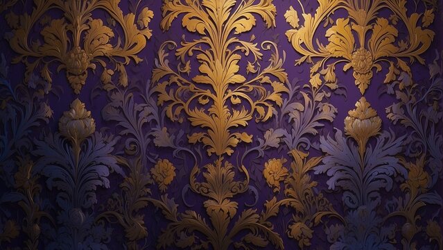purple pattern wallpaper background made of ai 