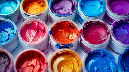 Colorful Splatter: Vibrant White Background for Graphic Design