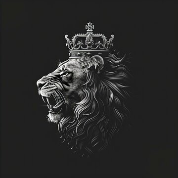 Logo with an image of a lion in a crown