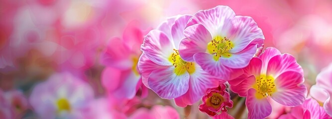 Beautiful primrose flower.