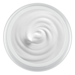 Fototapeta na wymiar cosmetic Cream jar, isolated on white background, full depth of field