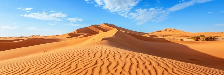 Captivating sahara desert landscape in egypt showcasing mesmerizing rolling sand dunes