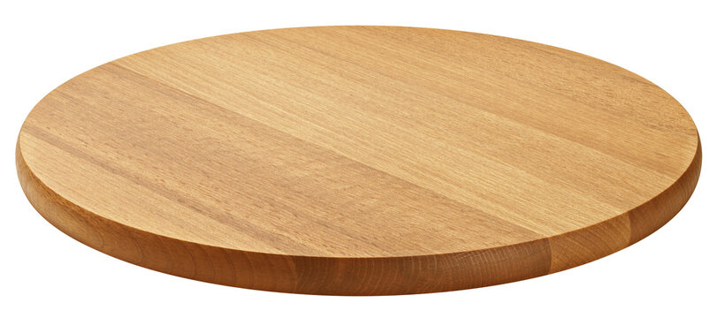 wooden Cutting Board, isolated on white background, full depth of field