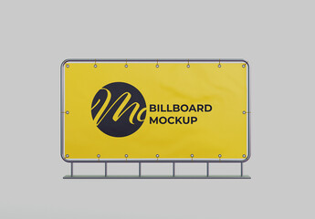 Front View of Large Billboard Mockup