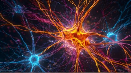 Obraz premium abstract background with lights, ai generated