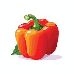 A vibrant bell pepper illustration pepp