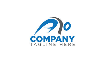 AI letter modern sport vector logo icon template design