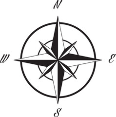 Compass SVG Cut File for Cricut and Silhouette, EPS ,Vector, PNG , JPEG, Zip Folder