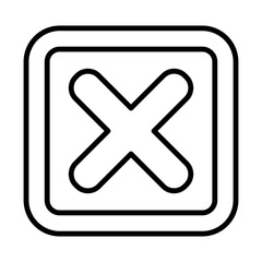 Obraz premium Close line icon