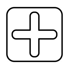 Obraz premium plus line icon